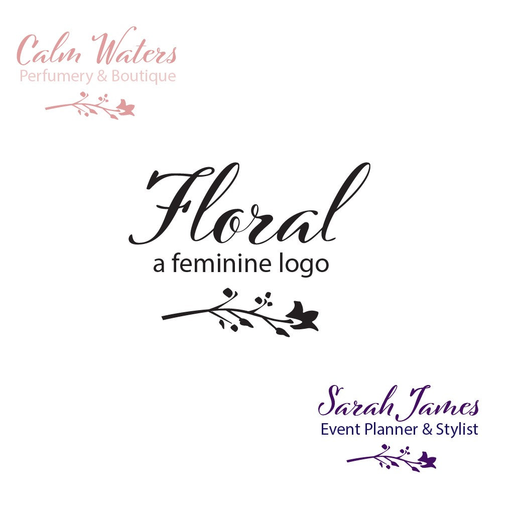 Floral Semi-custom Logo