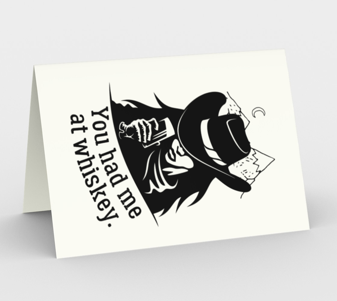 Set of 3: At Whiskey Greeting Card Set (Set of 3/same design)