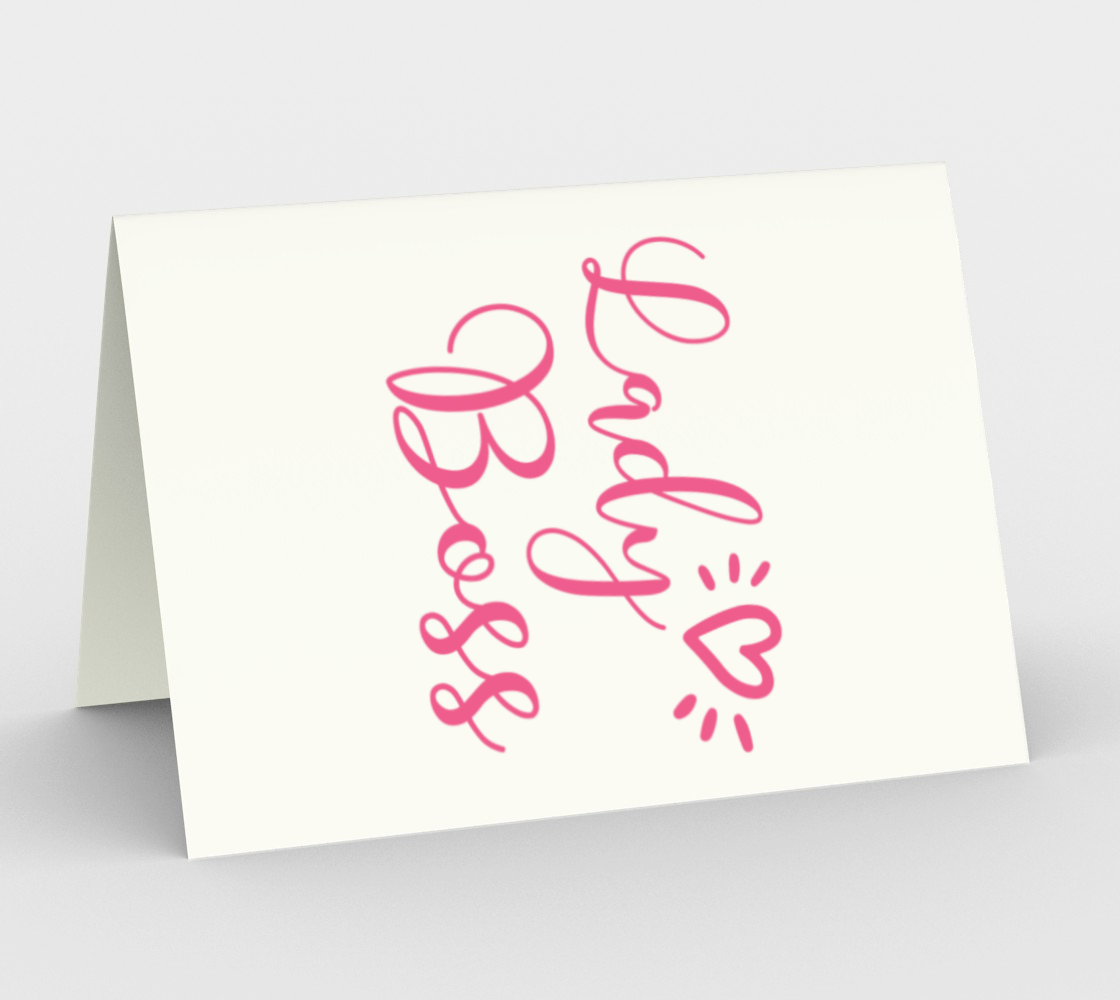 Lady Boss Greeting Card & Envelope (Set of 3)